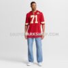 NFL1615fbG10-44ce7c Mens Nike Josh Simmons Red Kansas City Chiefs Team Game Jersey