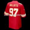 Mens Nike Ashton Gillotte Red Kansas City Chiefs Team Game Jersey