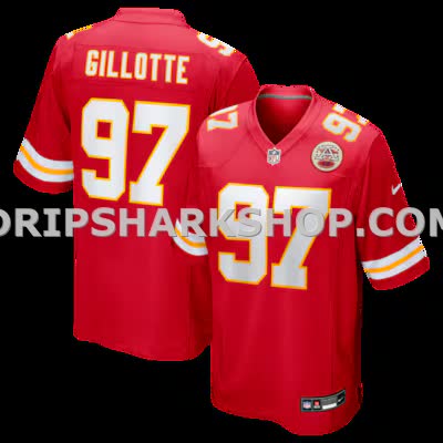 Mens Nike Ashton Gillotte Red Kansas City Chiefs Team Game Jersey