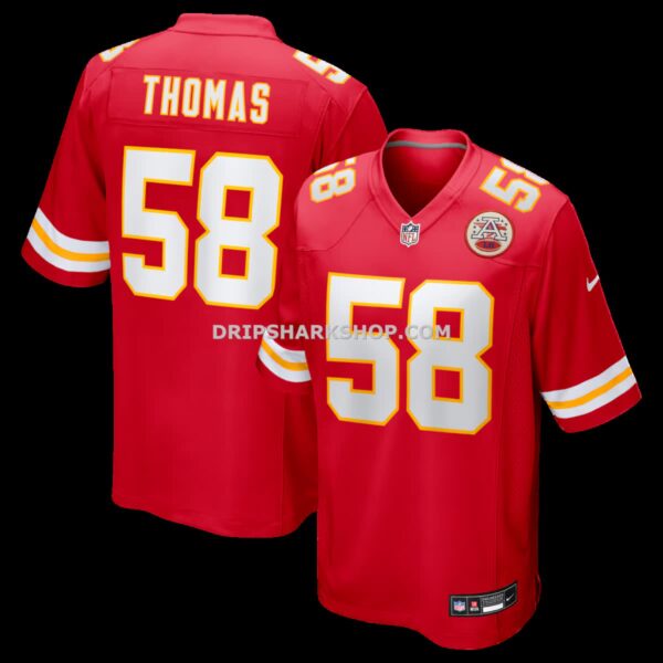 Mens Nike Derrick Thomas Red Kansas City Chiefs Game Retired Player Jersey