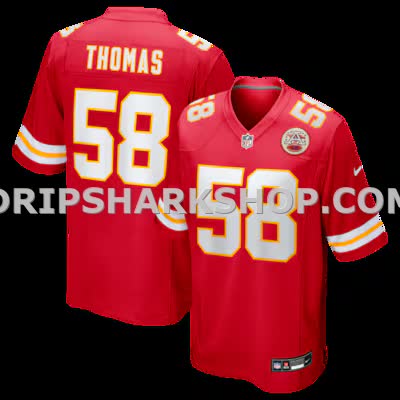 Mens Nike Derrick Thomas Red Kansas City Chiefs Game Retired Player Jersey
