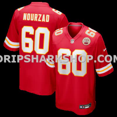 Mens Nike Hunter Nourzad Red Kansas City Chiefs Game Jersey
