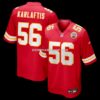 NFL16333aG04-7525cc Mens Nike George Karlaftis Red Kansas City Chiefs Player Game Jersey