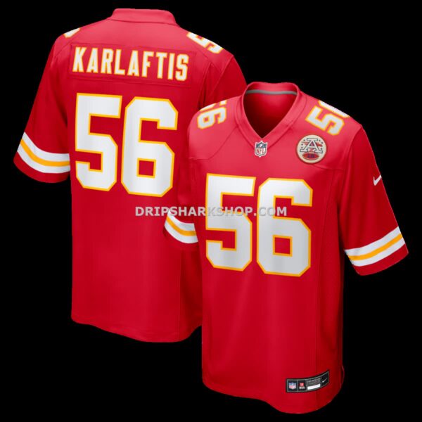 NFL16333aG04-7525cc Mens Nike George Karlaftis Red Kansas City Chiefs Player Game Jersey