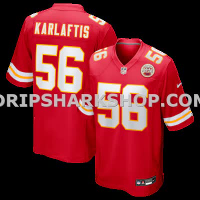 Mens Nike George Karlaftis Red Kansas City Chiefs Player Game Jersey