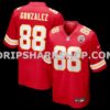 Mens Nike Tony Gonzalez Red Kansas City Chiefs Game Retired Player Jersey