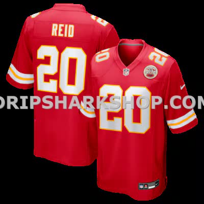 Mens Nike Justin Reid Red Kansas City Chiefs Game Jersey