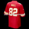 Mens Nike Dante Hall Red Kansas City Chiefs Retired Player Game Jersey