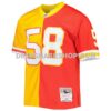 Mens Mitchell And Ness Derrick Thomas Red Gold Kansas City Chiefs 1994 Split Legacy Replica Jersey Pi5003000