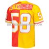 Mens Mitchell And Ness Derrick Thomas Red Gold Kansas City Chiefs 1994 Split Legacy Replica Jersey Pi5003000