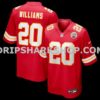 NFL165298M01-d96ca1 Mens Nike Nohl Williams Red Kansas City Chiefs Team Game Jersey