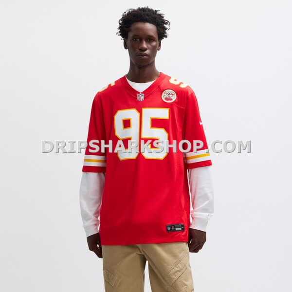 Mens Nike Chris Jones Red Kansas City Chiefs Game Jersey