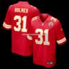 Mens Nike Priest Holmes Red Kansas City Chiefs Game Retired Player Jersey