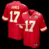 Mens Nike Richie James Red Kansas City Chiefs Game Jersey