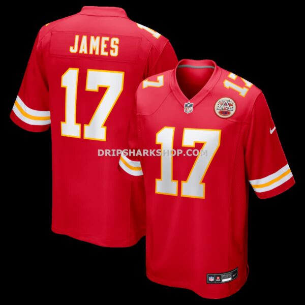Mens Nike Richie James Red Kansas City Chiefs Game Jersey