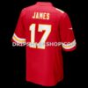 Mens Nike Richie James Red Kansas City Chiefs Game Jersey