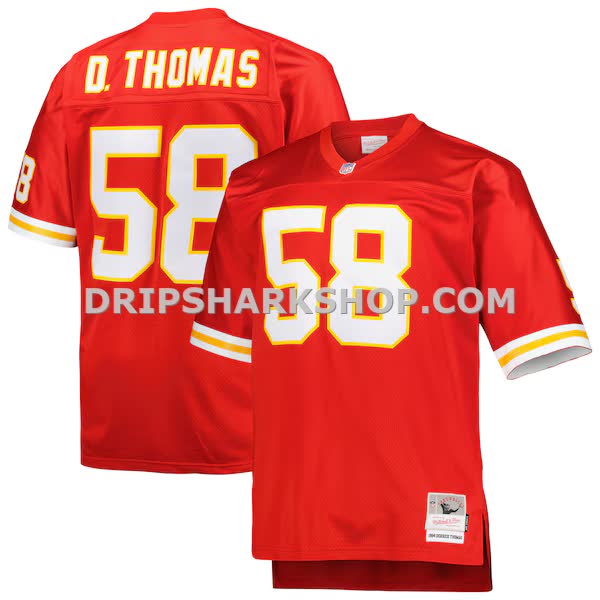 Mens Mitchell And Ness Derrick Thomas Red Kansas City Chiefs Big And Tall 1994 Retired Player Replica Jersey Pi4995000