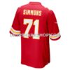 Mens Nike Josh Simmons Red Kansas City Chiefs Game Jersey