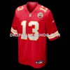 Mens Nike Nazeeh Johnson Red Kansas City Chiefs Game Player Jersey