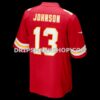 Mens Nike Nazeeh Johnson Red Kansas City Chiefs Game Player Jersey