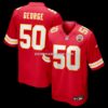 Mens Nike Brandon George Red Kansas City Chiefs Team Game Jersey