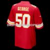 Mens Nike Brandon George Red Kansas City Chiefs Team Game Jersey