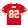 Mens Mitchell And Ness Dante Hall Red Kansas City Chiefs 2002 Legacy Replica Jersey