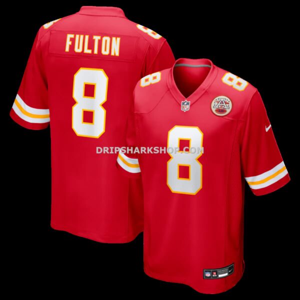 Mens Nike Kristian Fulton Red Kansas City Chiefs Team Game Jersey