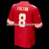 Mens Nike Kristian Fulton Red Kansas City Chiefs Team Game Jersey