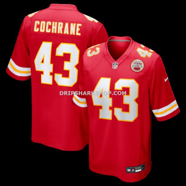 Mens Nike Jack Cochrane Red Kansas City Chiefs Game Player Jersey