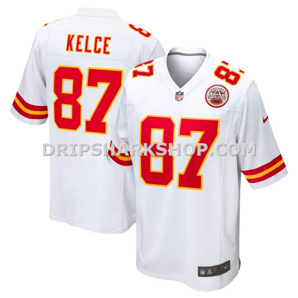 Mens Nike Travis Kelce White Kansas City Chiefs Player Game Jersey Pi4555000