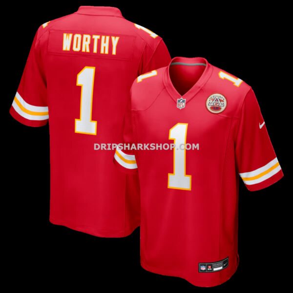 Mens Nike Xavier Worthy Red Kansas City Chiefs Player Game Jersey