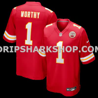 Mens Nike Xavier Worthy Red Kansas City Chiefs Player Game Jersey