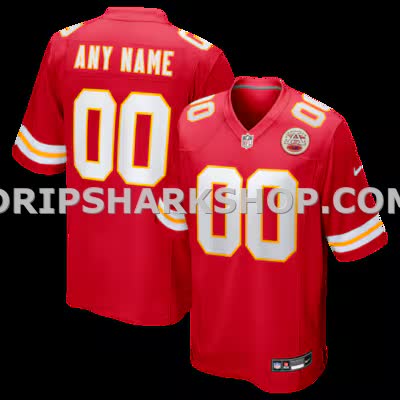 Mens Nike Red Kansas City Chiefs Custom Game Jersey