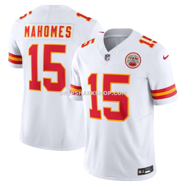 Mens Nike Patrick Mahomes White Kansas City Chiefs Vapor Fuse Limited Jersey