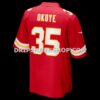 Mens Nike Christian Okoye Red Kansas City Chiefs Game Retired Player Jersey