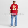 Mens Nike Christian Okoye Red Kansas City Chiefs Game Retired Player Jersey