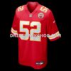 Mens Nike Creed Humphrey Red Kansas City Chiefs Game Jersey