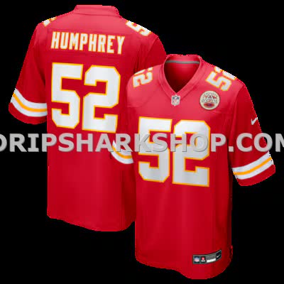 Mens Nike Creed Humphrey Red Kansas City Chiefs Game Jersey