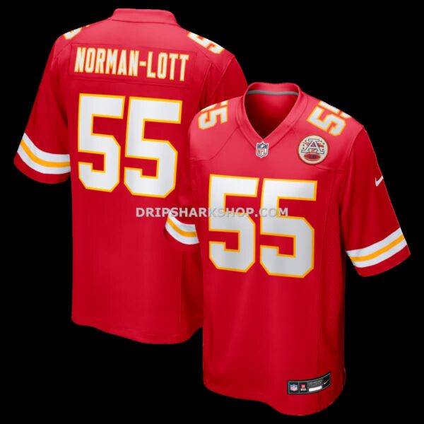 NFL16b71bG04-1e1ad9 Mens Nike Omarr Norman Lott Red Kansas City Chiefs Team Game Jersey