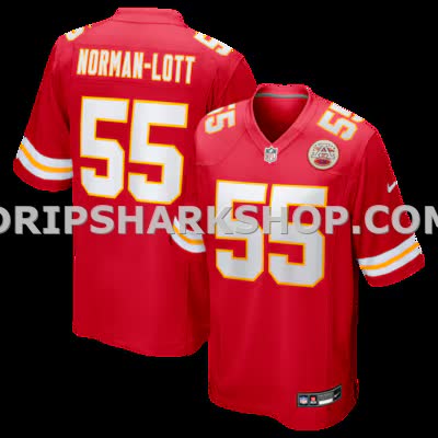 Mens Nike Omarr Norman Lott Red Kansas City Chiefs Team Game Jersey