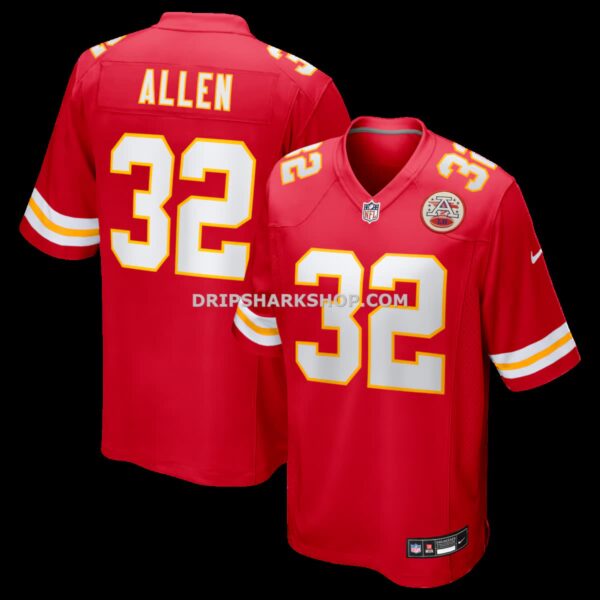 Mens Nike Marcus Allen Red Kansas City Chiefs Game Retired Player Jersey