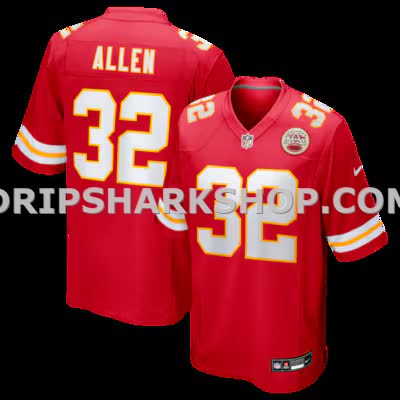 Mens Nike Marcus Allen Red Kansas City Chiefs Game Retired Player Jersey