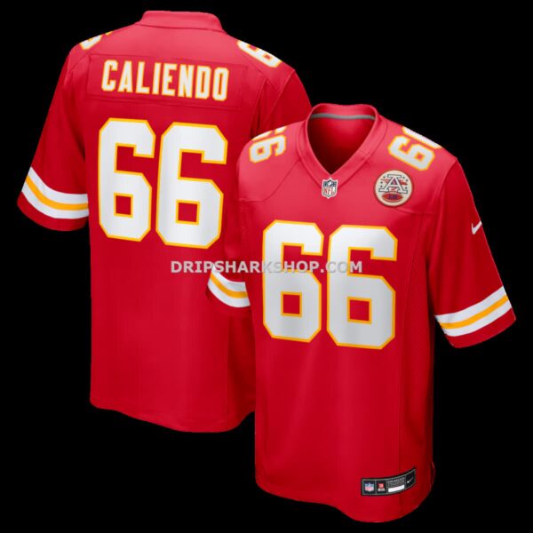 Mens Nike Mike Caliendo Red Kansas City Chiefs Game Player Jersey