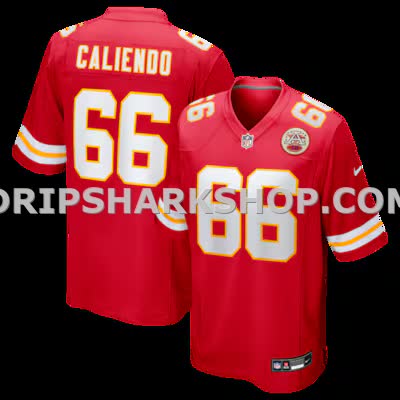 Mens Nike Mike Caliendo Red Kansas City Chiefs Game Player Jersey