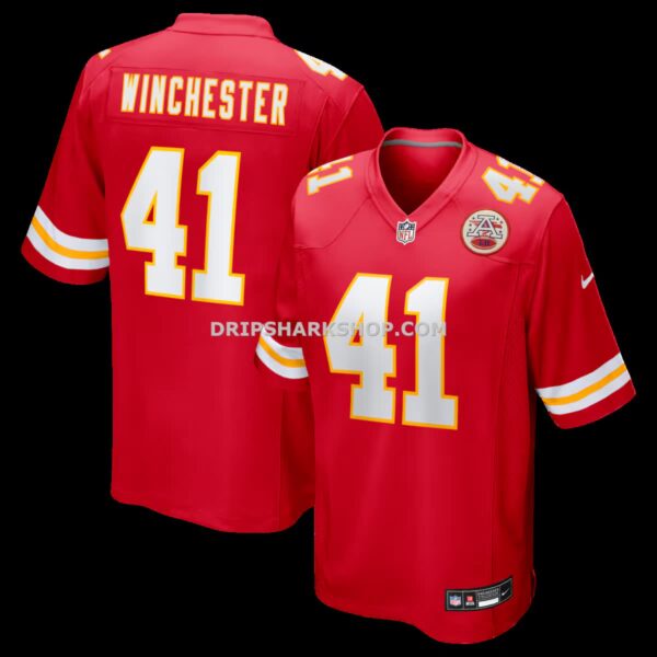 Mens Nike James Winchester Red Kansas City Chiefs Game Jersey