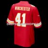 Mens Nike James Winchester Red Kansas City Chiefs Game Jersey