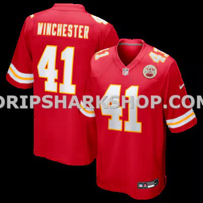 Mens Nike James Winchester Red Kansas City Chiefs Game Jersey