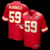 Mens Nike Cooper Mcdonald Red Kansas City Chiefs Team Game Jersey