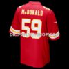Mens Nike Cooper Mcdonald Red Kansas City Chiefs Team Game Jersey
